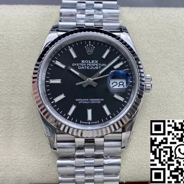 Rolex Datejust M126234-0015 36MM 1:1 Best Edition VS Factory Black Dial