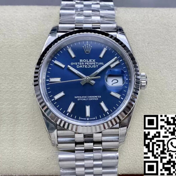 Rolex Datejust M126234-0017 36MM 1:1 Best Edition VS Factory Blue Dial