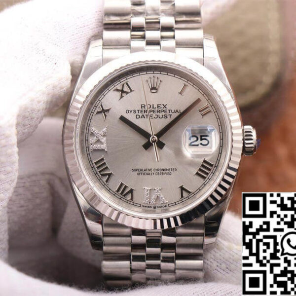 Rolex Datejust M126234-0029 1:1 Best Edition EW Factory Silver Dial