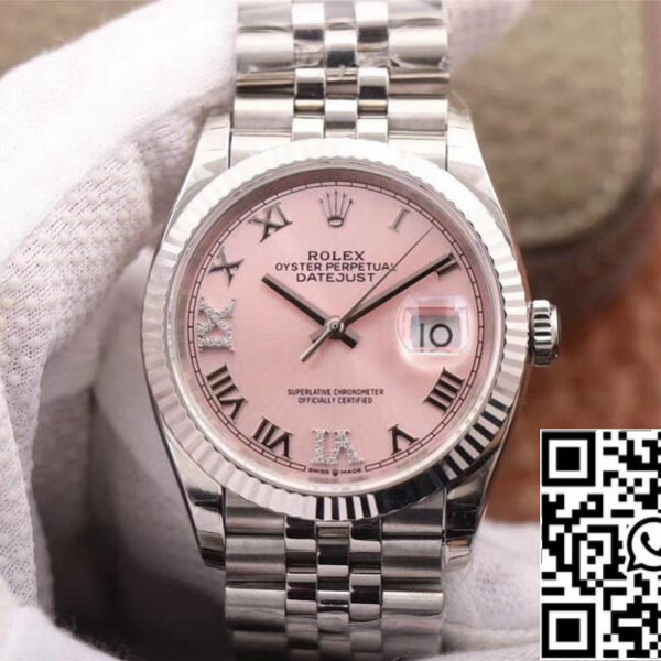 Rolex Datejust M126234-0031 1:1 Best Edition EW Factory Pink Dial Swiss ETA3235