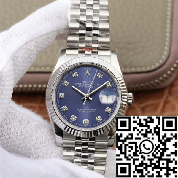 Rolex Datejust M126234-0037 1:1 Best Edition GM Factory Diamond-set Blue Dial