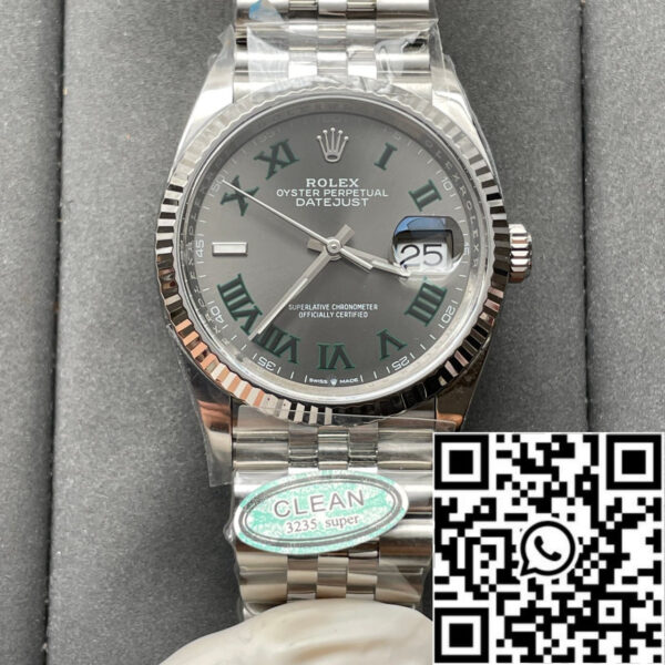 Rolex Datejust M126234-0045 36MM Wimbledon dial Clean Factory