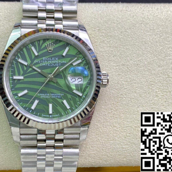 Rolex Datejust M126234-0047 1:1 Best Edition EW Factory Olive Green Dial