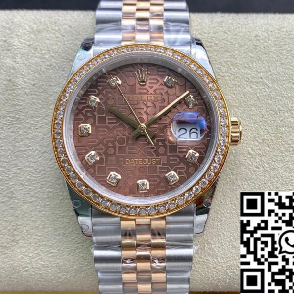 Rolex Datejust M126281RBR-0013 1:1 Best Edition BP Factory Brown Dial