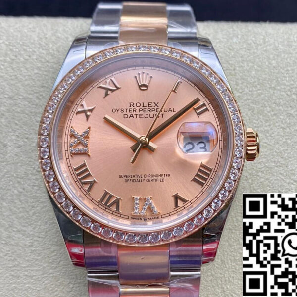 Rolex Datejust M126281RBR-0016 1:1 Best Edition EW Factory Pink Dial