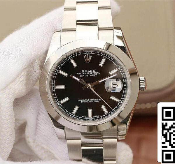 Rolex Datejust M126300-0011 1:1 Best Edition EW Factory Black Dial