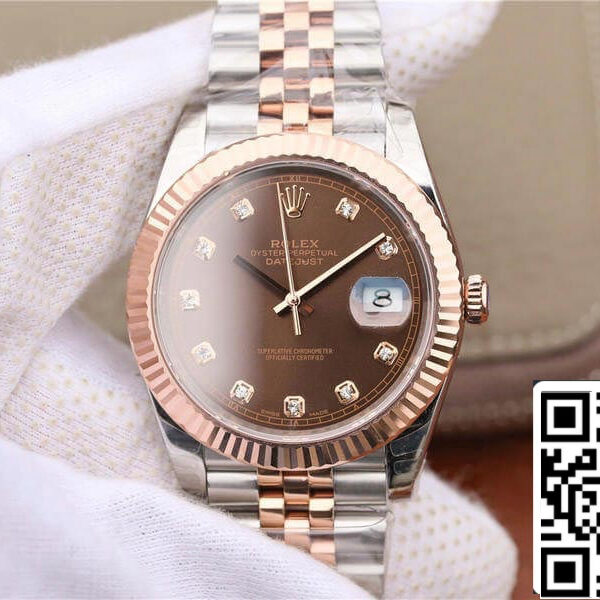 Rolex Datejust M126331-0004 1:1 Best Edition EW Factory Brown Dial