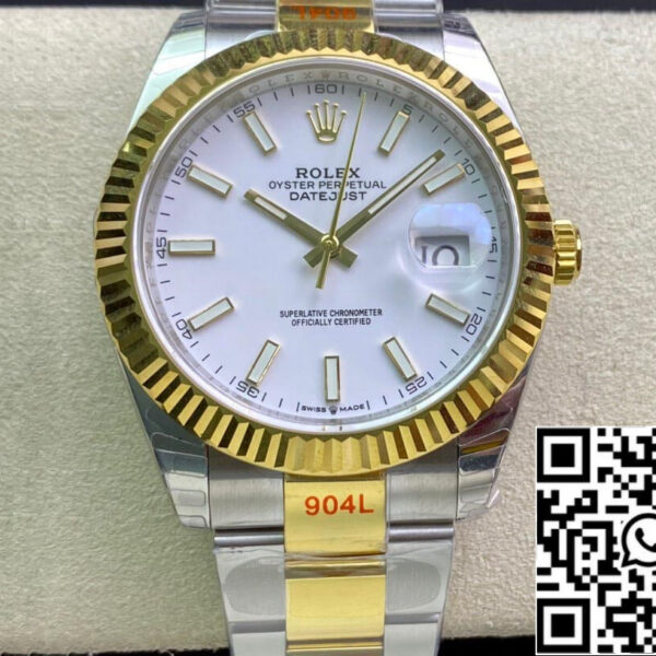 Rolex Datejust M126333-0015 1:1 Best Edition EW Factory White Dial