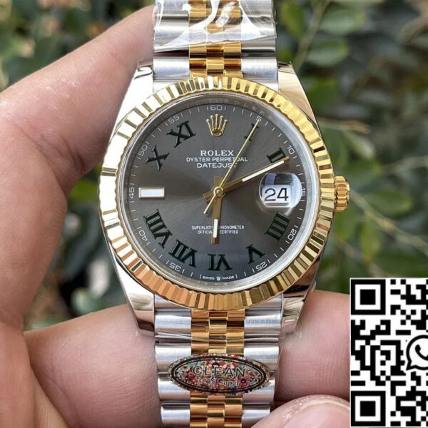 Rolex Datejust M126333-0020 1:1 Best Edition Clean Factory 41mm Wimbledon Dial