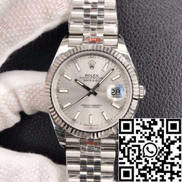 Rolex Datejust M126334-0004 1:1 Best Edition EW Factory Silver Grey Dial