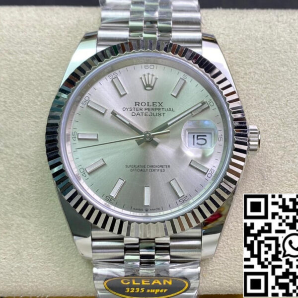 Rolex Datejust M126334-0004 41mm Jubilee Strap Clean Factory White Dial