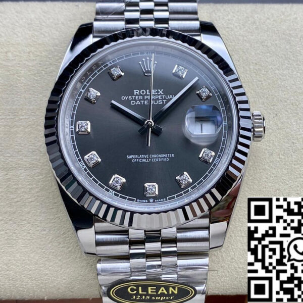 Rolex Datejust M126334-0006 1:1 Best Edition Clean Factory Gray Dial