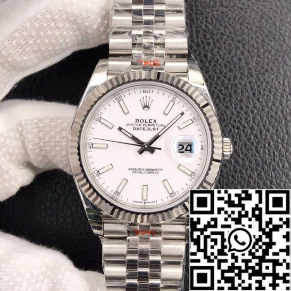 Rolex Datejust M126334-0010 1:1 Best Edition EW Factory White Dial