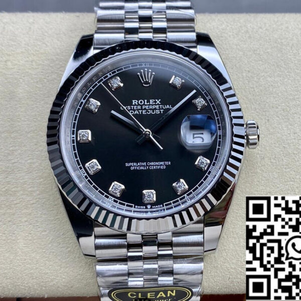Rolex Datejust M126334-0012 1:1 Best Edition Clean Factory Black Dial