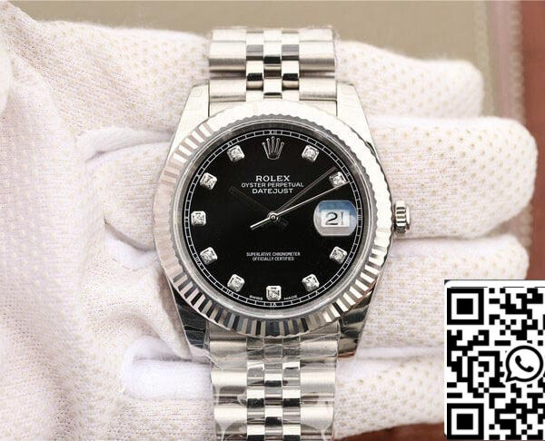 Rolex Datejust M126334-0012 1:1 Best Edition EW Factory Black Dial