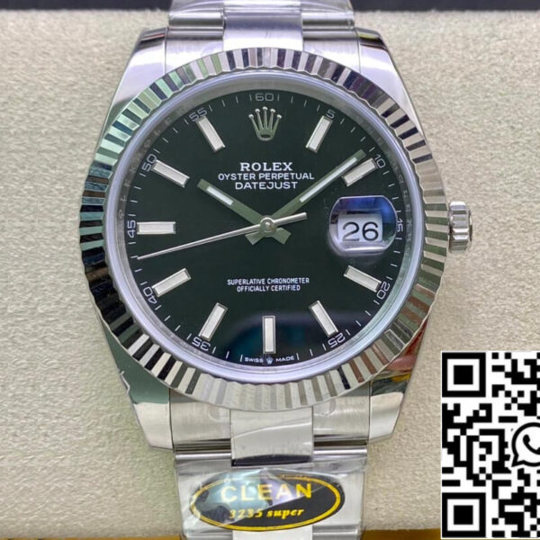 Rolex Datejust M126334-0017 41mm Oyster Strap Clean Factory White Dial