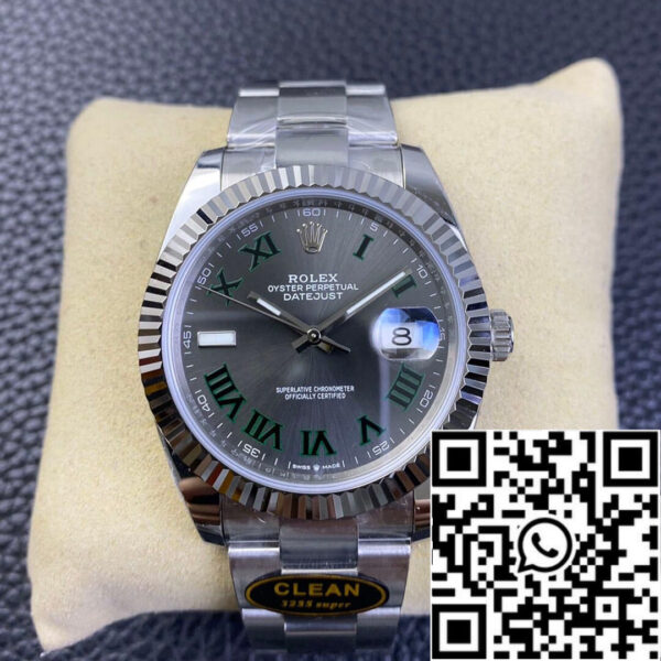 Rolex Datejust M126334-0021 41mm Wimbledon Dial Clean Factory