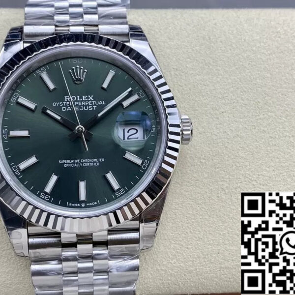 Rolex Datejust M126334-0028 41mm Oyster Strap VS Factory Green Dial Jubilee Strap