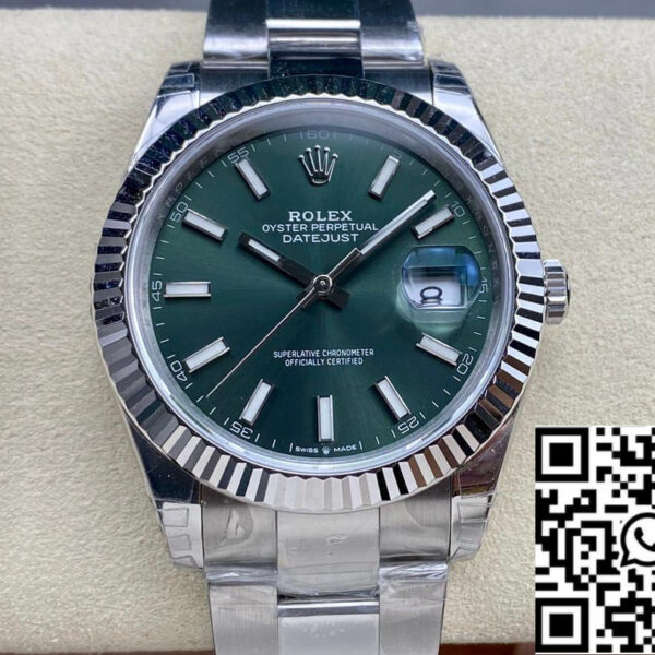 Rolex Datejust M126334-0028 41mm Oyster Strap VS Factory Green Dial