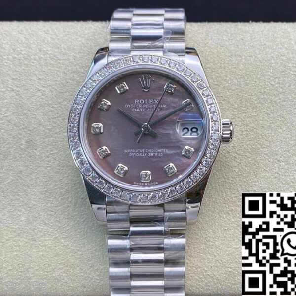 Rolex Datejust M178384-0019 31MM 1:1 Best Edition EW Factory Diamond-set Bezel