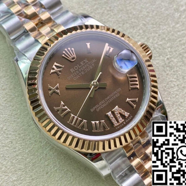 Rolex Datejust M278271-0004 31MM 1:1 Best Edition EW Factory Brown Dial