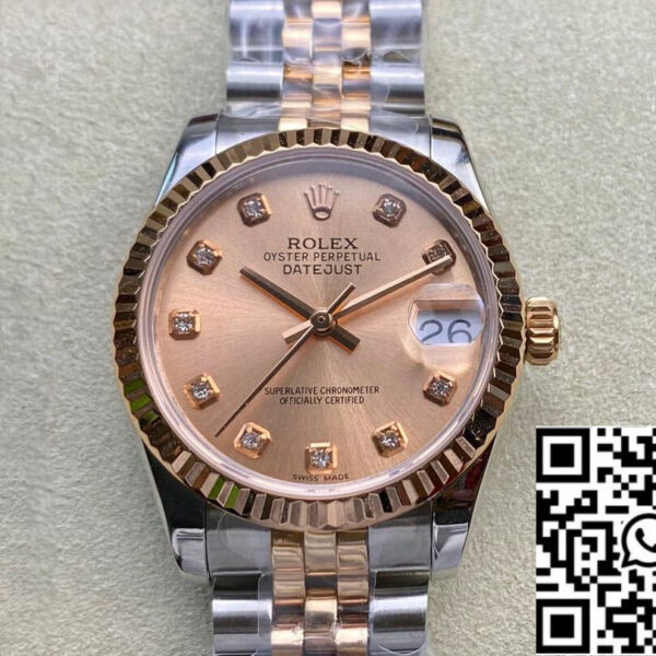 Rolex Datejust M278271-0024 31MM 1:1 Best Edition EW Factory Rose Gold Dial