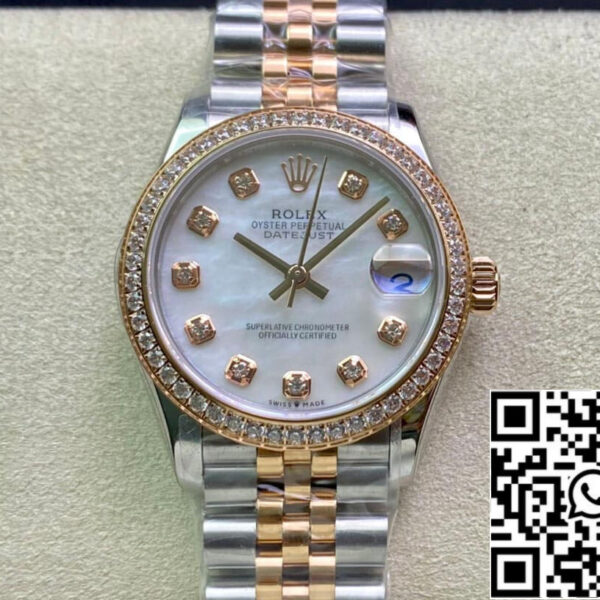 Rolex Datejust M278381RBR-0026 31MM 1:1 Best Edition EW Factory Diamond Bezel