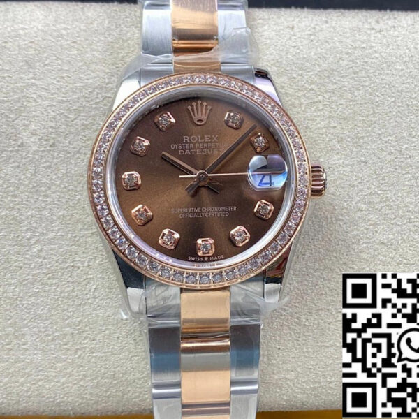 Rolex Datejust M278381RBR-0027 31MM 1:1 Best Edition EW Factory Brown Dial