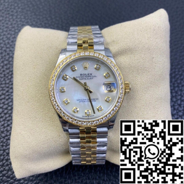 Rolex Datejust M278383RBR-0028 31MM 1:1 Best Edition EW Factory Yellow Gold