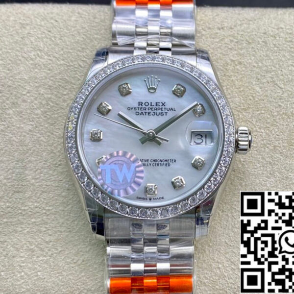 Rolex Datejust M278384RBR-0008 1:1 Best Edition TW Factory Mother-Of-Pearl Dial