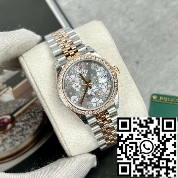 Rolex Datejust flower dial 31MM 1:1 Best Edition EW Factory Stainless Steel