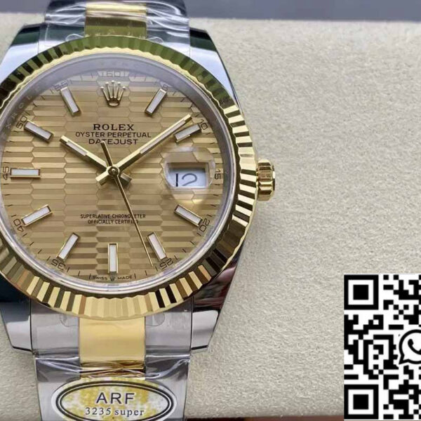 Rolex Datejust m126333-0009 Oyster Strap  ARF Factory 1:1 Best Edition electroplated with 18k gold