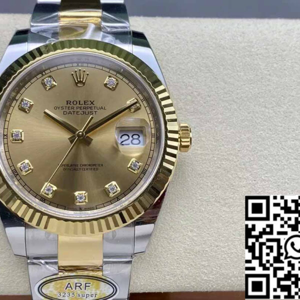 Rolex Datejust m126333-0011 Oyster Strap ARF Factory 1:1 Best Edition electroplated with 18k gold