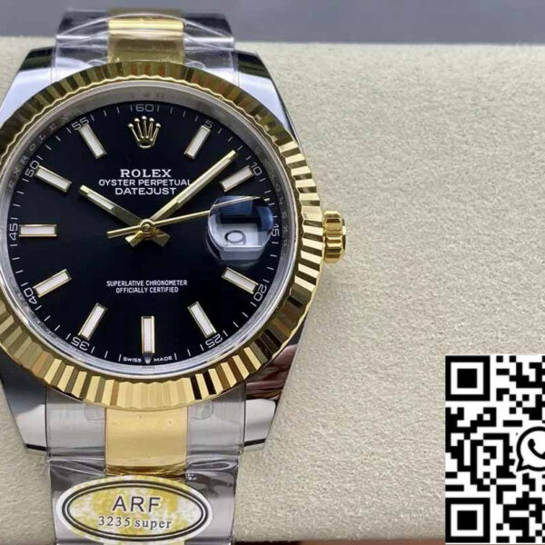 Rolex Datejust m126333-0013 Oyster Strap ARF Factory 1:1 Best Edition electroplated with 18k gold