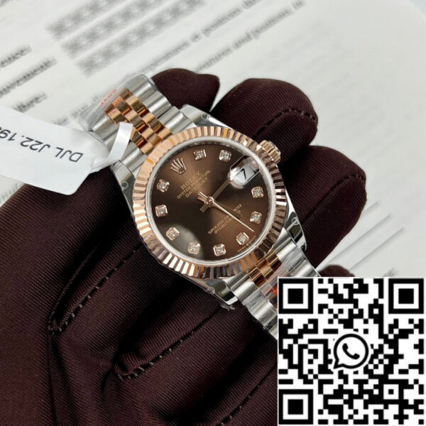 Rolex Lady Datejust 279171 31mm Chocolate dial and diamond