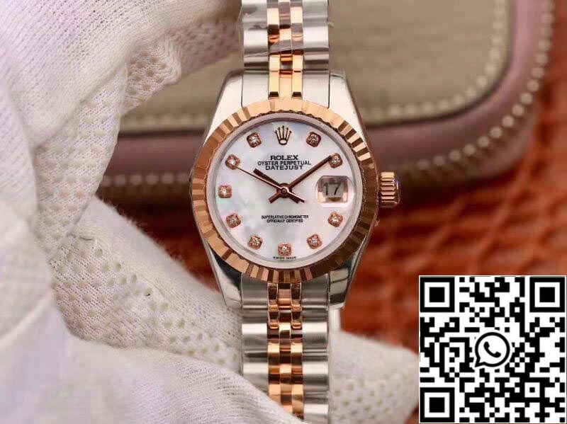 Rolex Lady Datejust 28MM 1:1 Best Edition Swiss NH05 Rose Gold Plated
