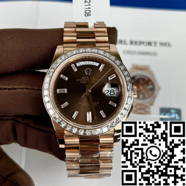 Rolex Day-Date 36 128235-0037 40mm 18k rose gold coated 3235 Movement GM Factory