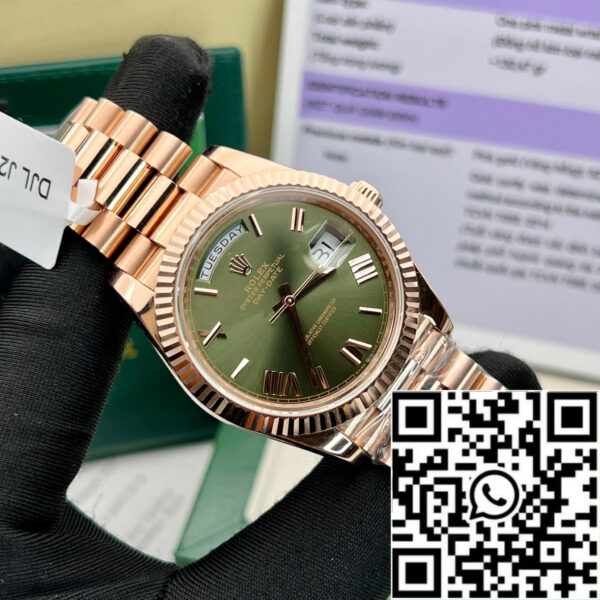 Rolex Day-Date 40 228235 Gold Filled 18k with 150 gram weight green dial