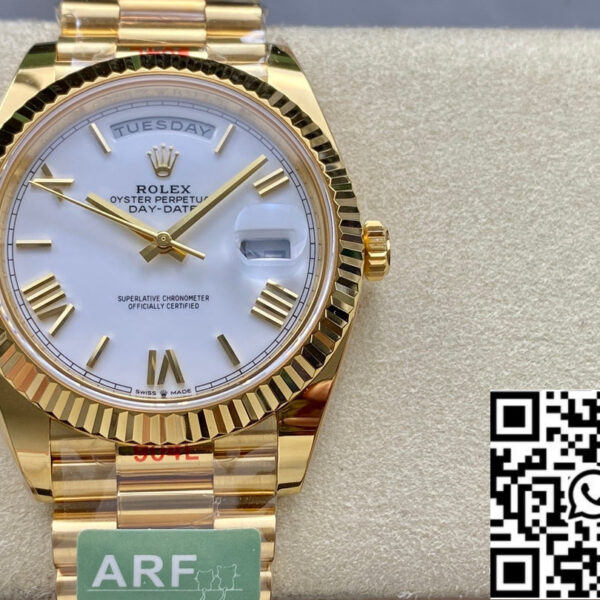 Rolex Day Date 40 M228238-0042 White Dial 1:1 Best Edition AR Factory 3255 Movement