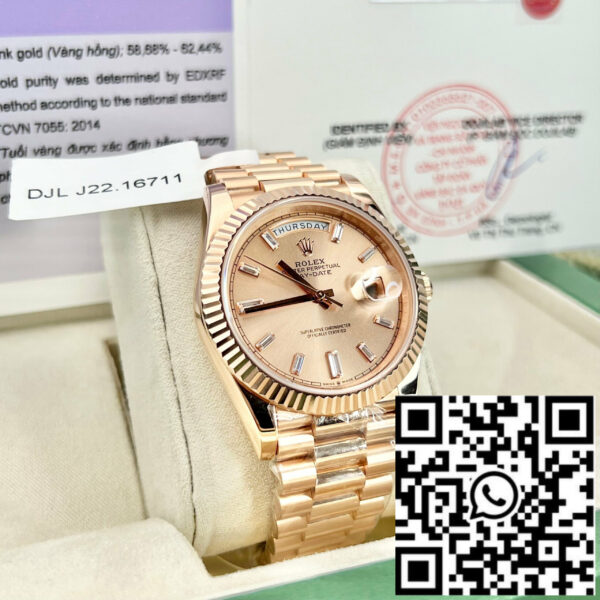 Rolex Day-Date 40 Rose Gold 228235 champagne Gold Filled 18k from GM Factory