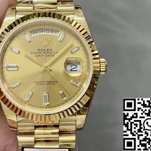 Rolex Day Date 40 m228238-0005  Yellow Dial 1:1 Best Edition Counterweight Version 183 Gram