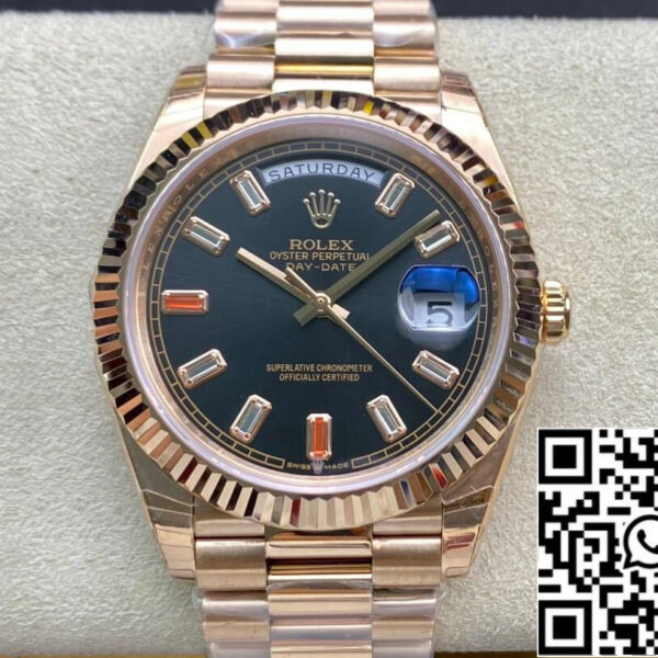 Rolex Day Date 40MM 1:1 Best Edition EW Factory Rose Gold