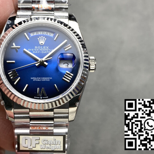 Rolex Day Date M128239 QF Factory 1:1 Super Clone  Blue Ombré  Dial