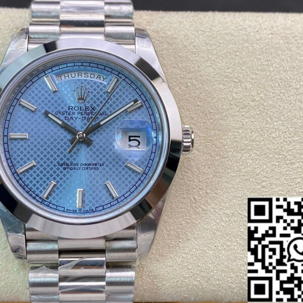 Rolex Day Date M228206-0004 1:1 Best Edition EW Factory Light Blue Dial