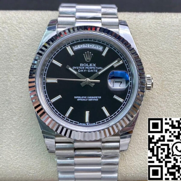 Rolex Day Date M228236-0003 1:1 Best Edition EW Factory Black Dial
