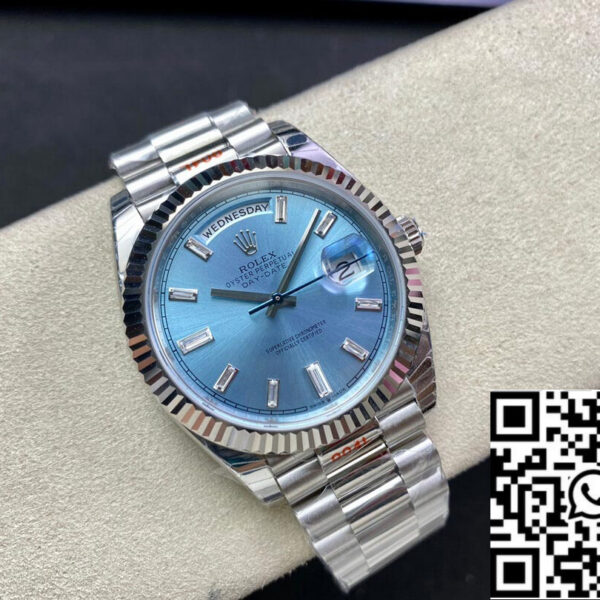 Rolex Day Date M228236-0006 1:1 Best Edition EW Factory Ice Blue Dial
