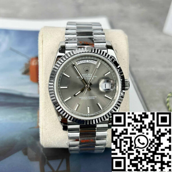 Rolex Day-Date M228236-0013 Platinum slate dial Best 1:1 Edition GM Factory V2