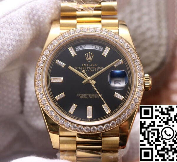 Rolex Day Date M228348RBR-0001 1:1 Best Edition EW Factory Black Dial