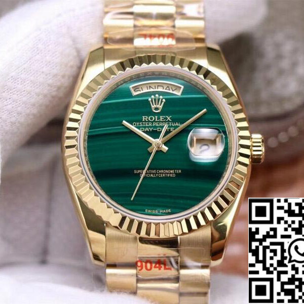 Rolex Day Date President 18238 1:1 Best Edition Malachite Green Dial Swiss Movement