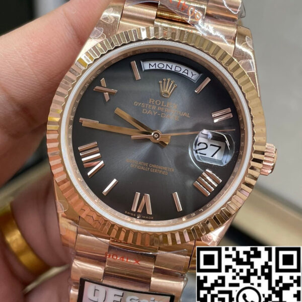 Rolex unveils the new Day-Date 40mm with a Smoked Slate Dial 2024 QF Factory 1:1 Best Edition